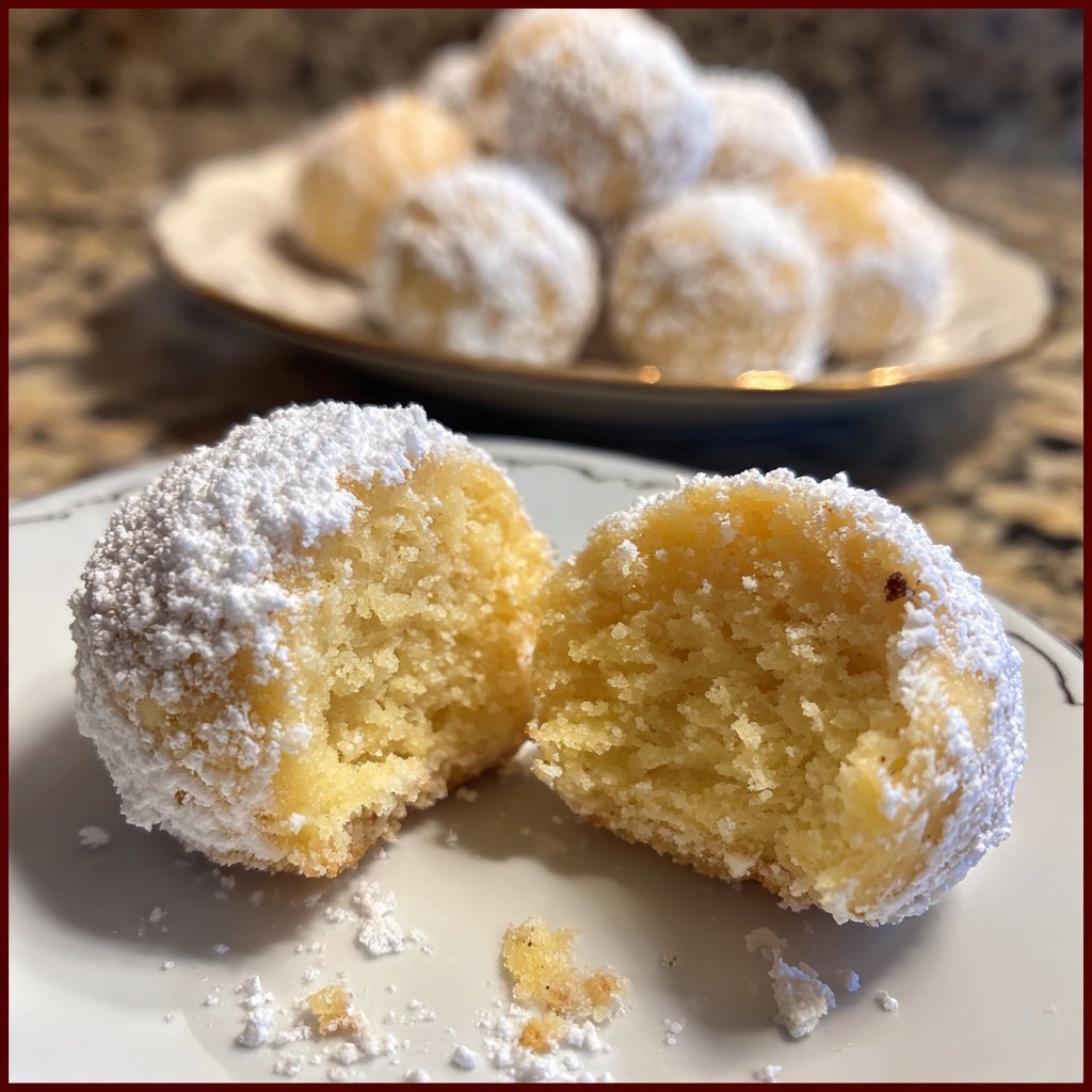 Quarkbällchen aus dem Ofen goldbraun