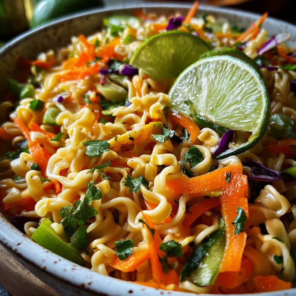 Glasnudelsalat mit Limette