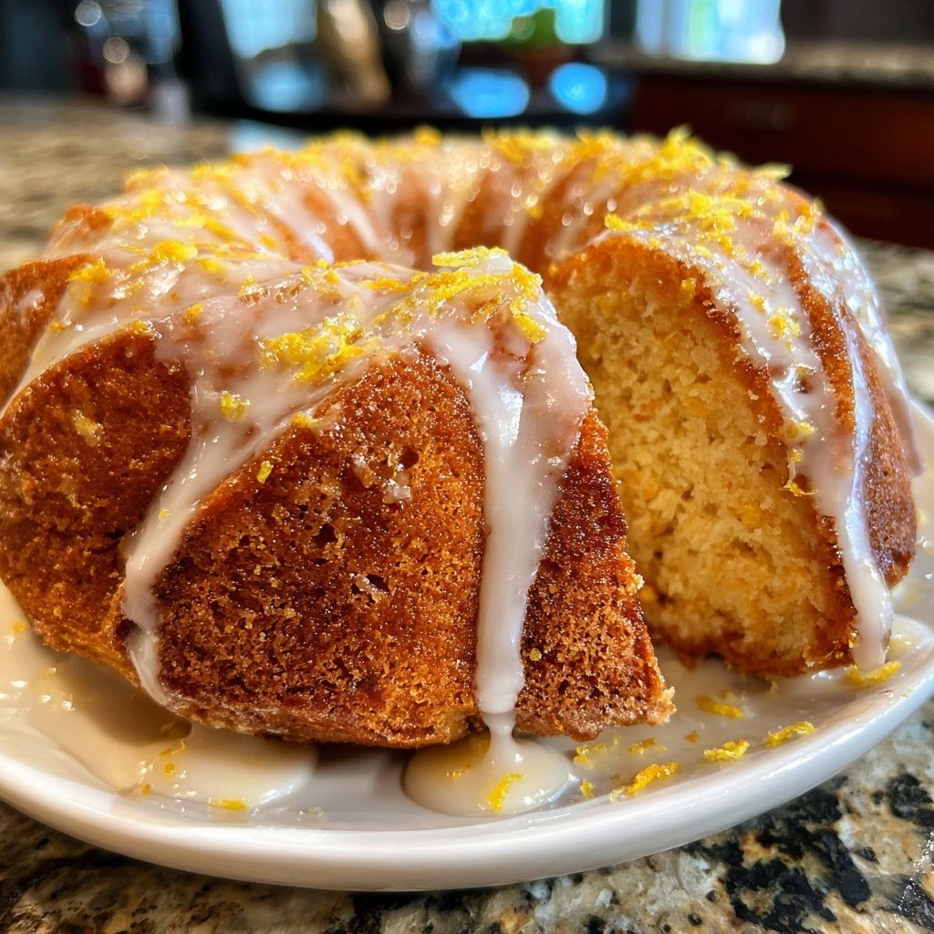 Zitronenkuchen mit Zitronenabrieb