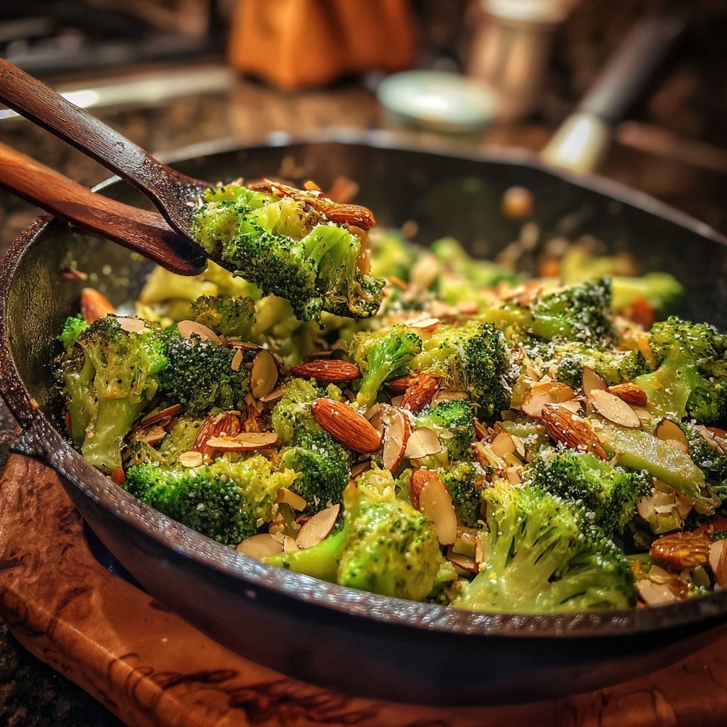 Brokkoli Mandel Pfanne